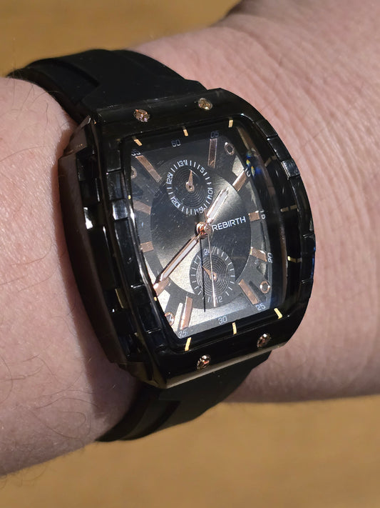 Rebirth Ladies Quartz Watch in Black - New - 1