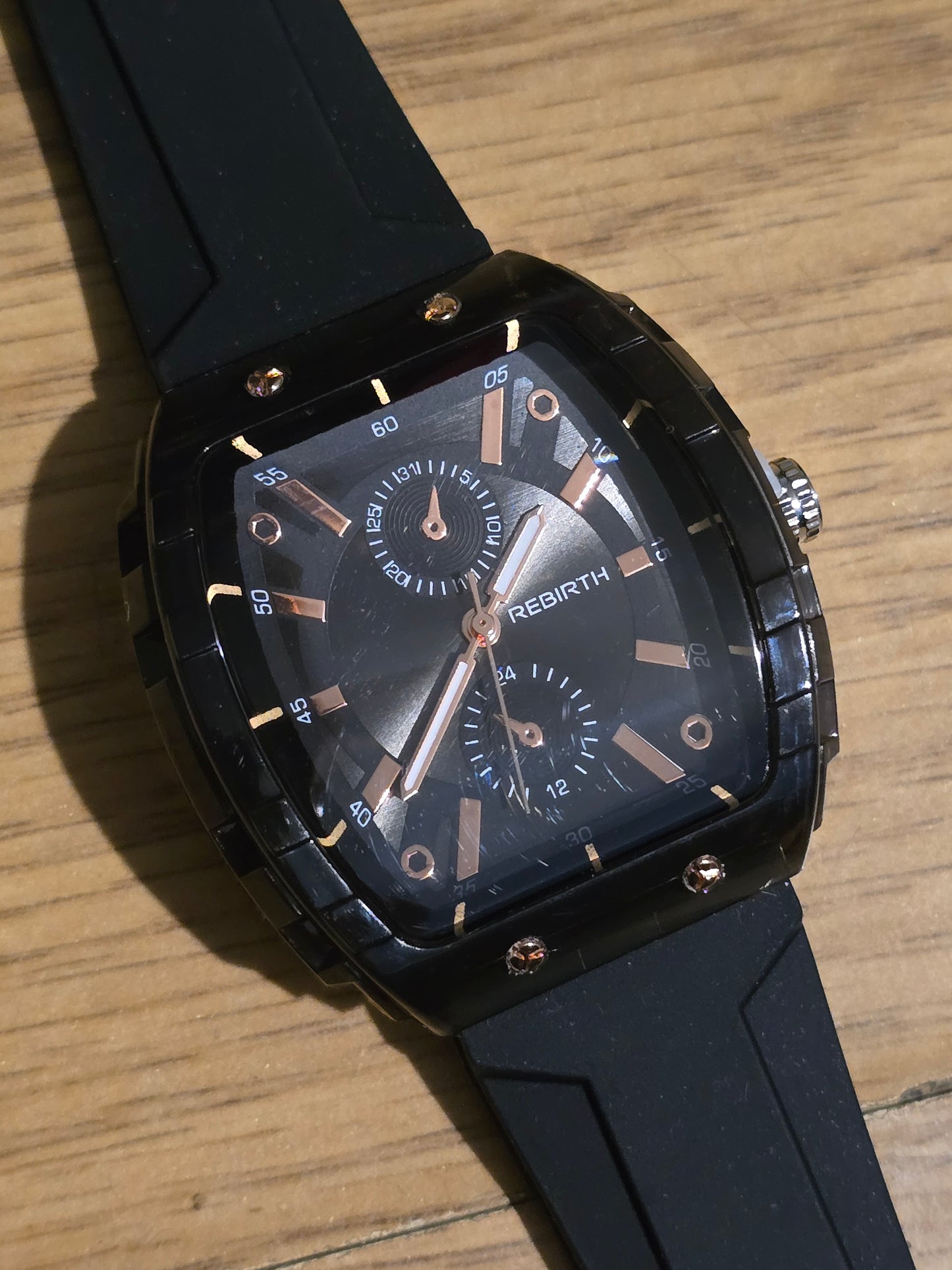 Rebirth Ladies Quartz Watch in Black - New - 1