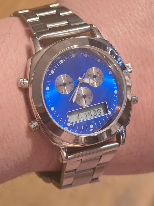 Mens Dual-Time Analogue / Digital Quartz Watch - Pre-owned - 1