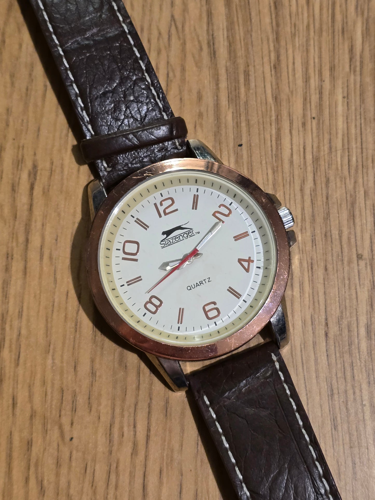 Slazenger Mens Rose Gold Coloured Quartz Watch - Pre-owned - 1