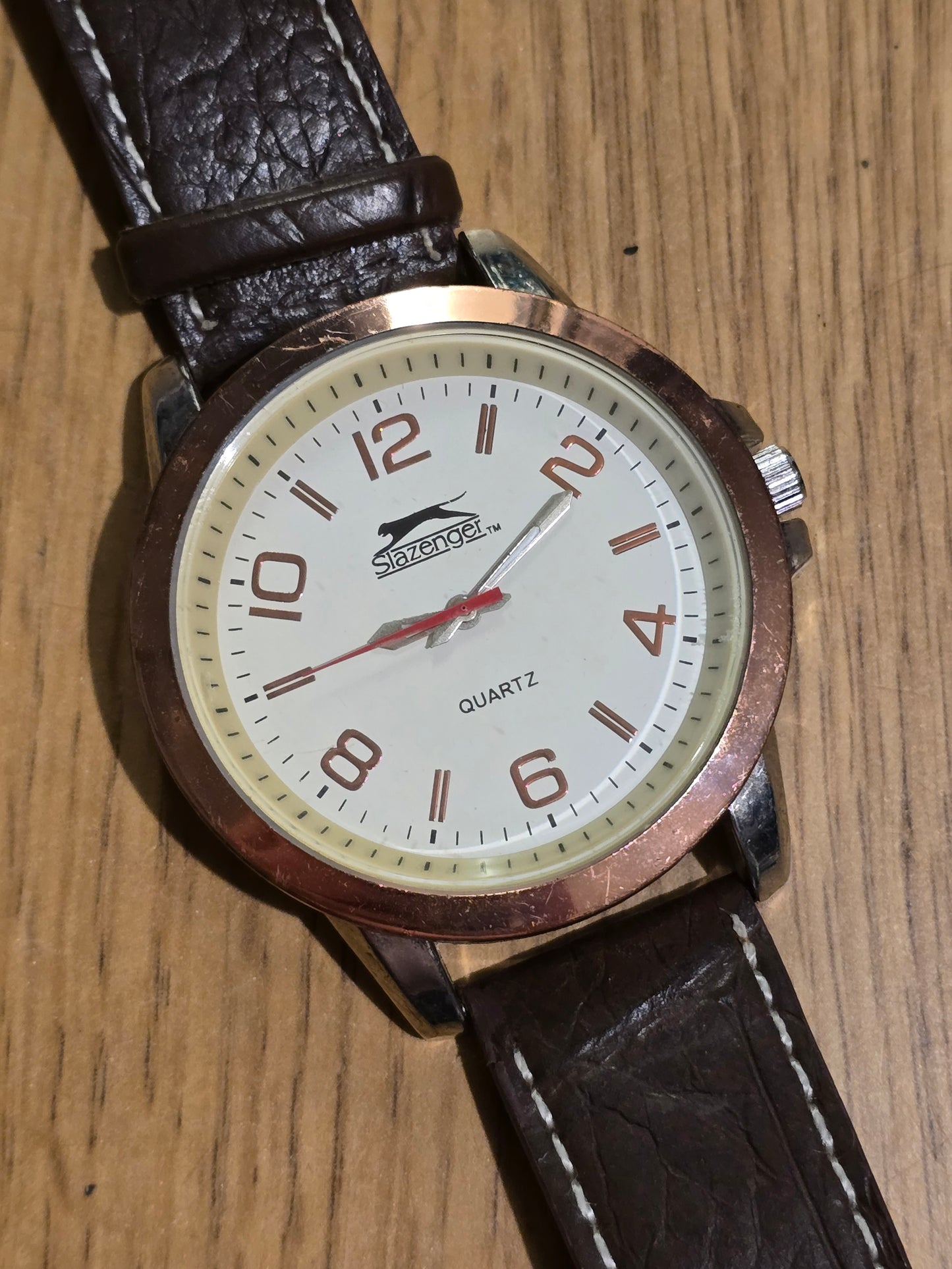 Slazenger Mens Rose Gold Coloured Quartz Watch - Pre-owned - 1