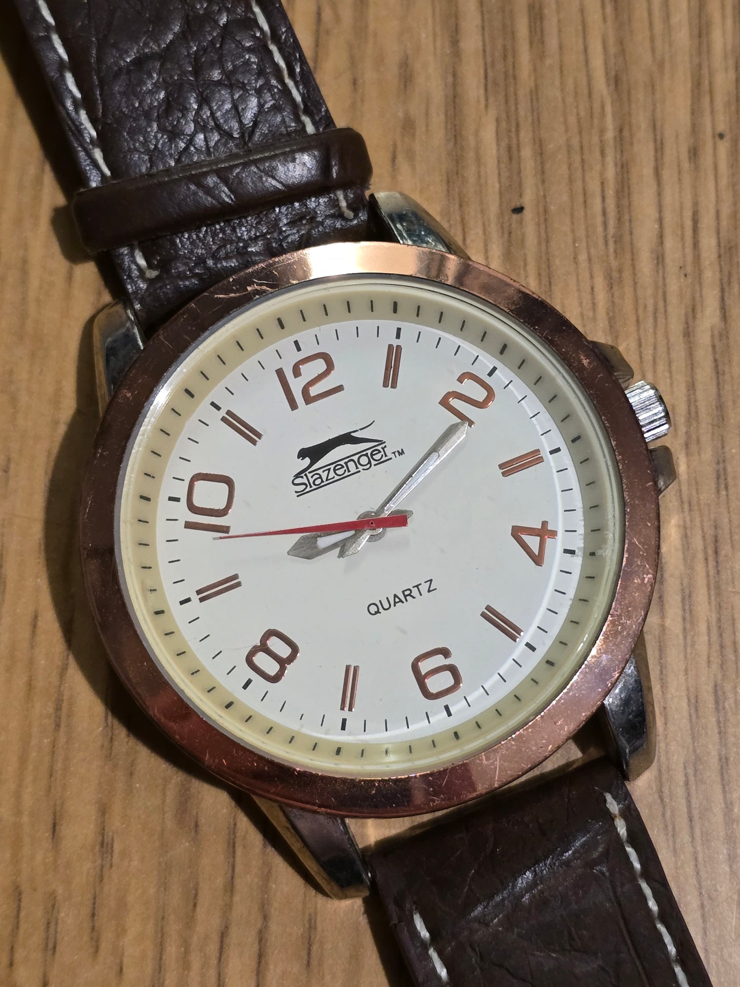 Slazenger Mens Rose Gold Coloured Quartz Watch - Pre-owned - 1