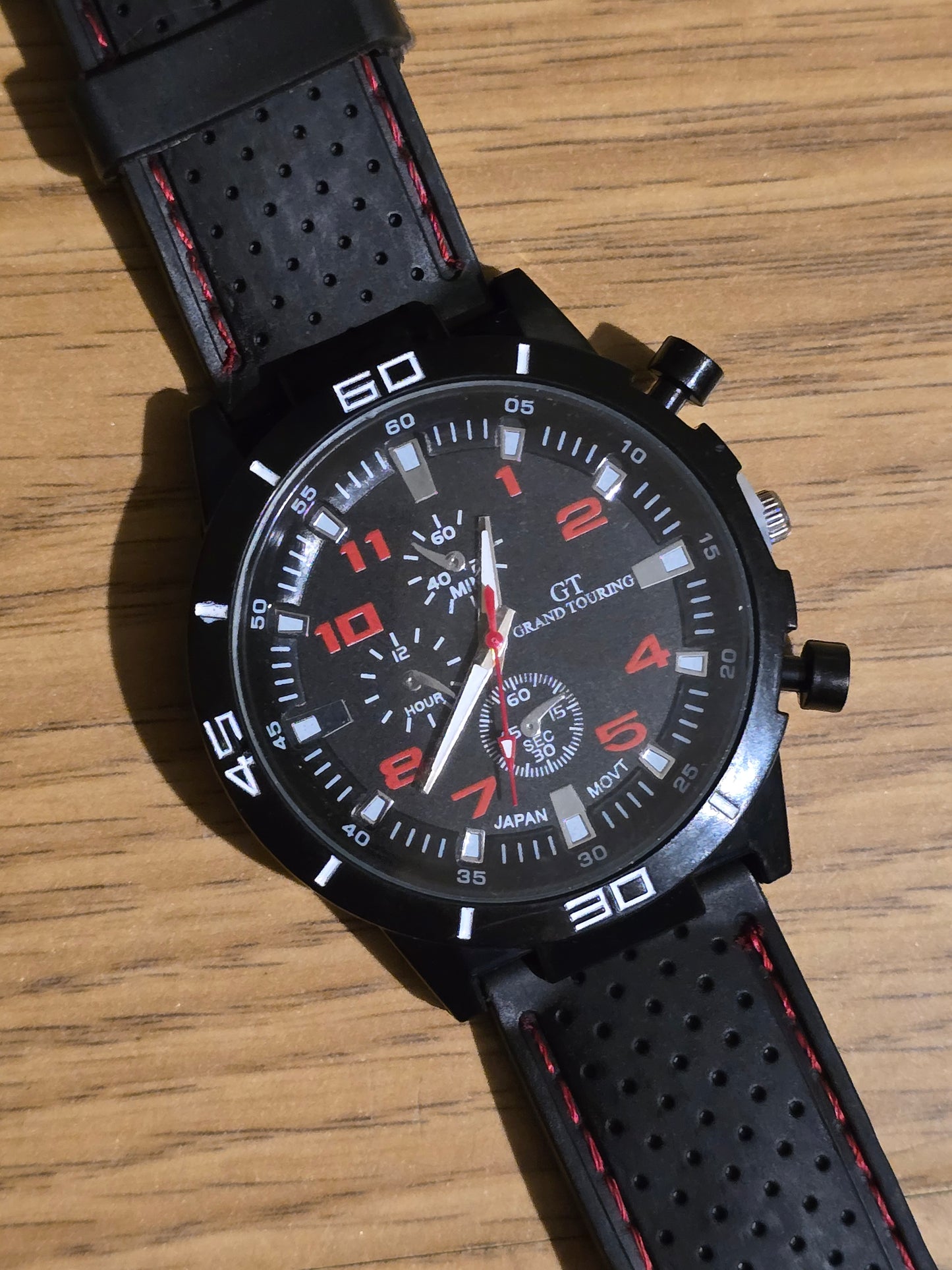 G.T Mens Quartz Watch - Red - New