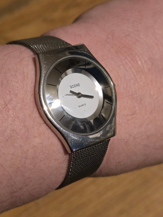 Scene Unisex Quartz Dress Watch - Pre-owned - 1