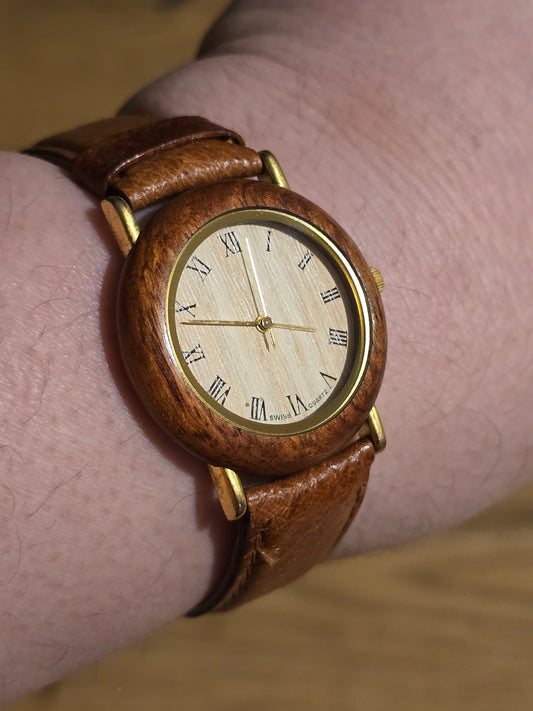 Wooden Style Ladies Quartz Watch - Pre-owned - 1