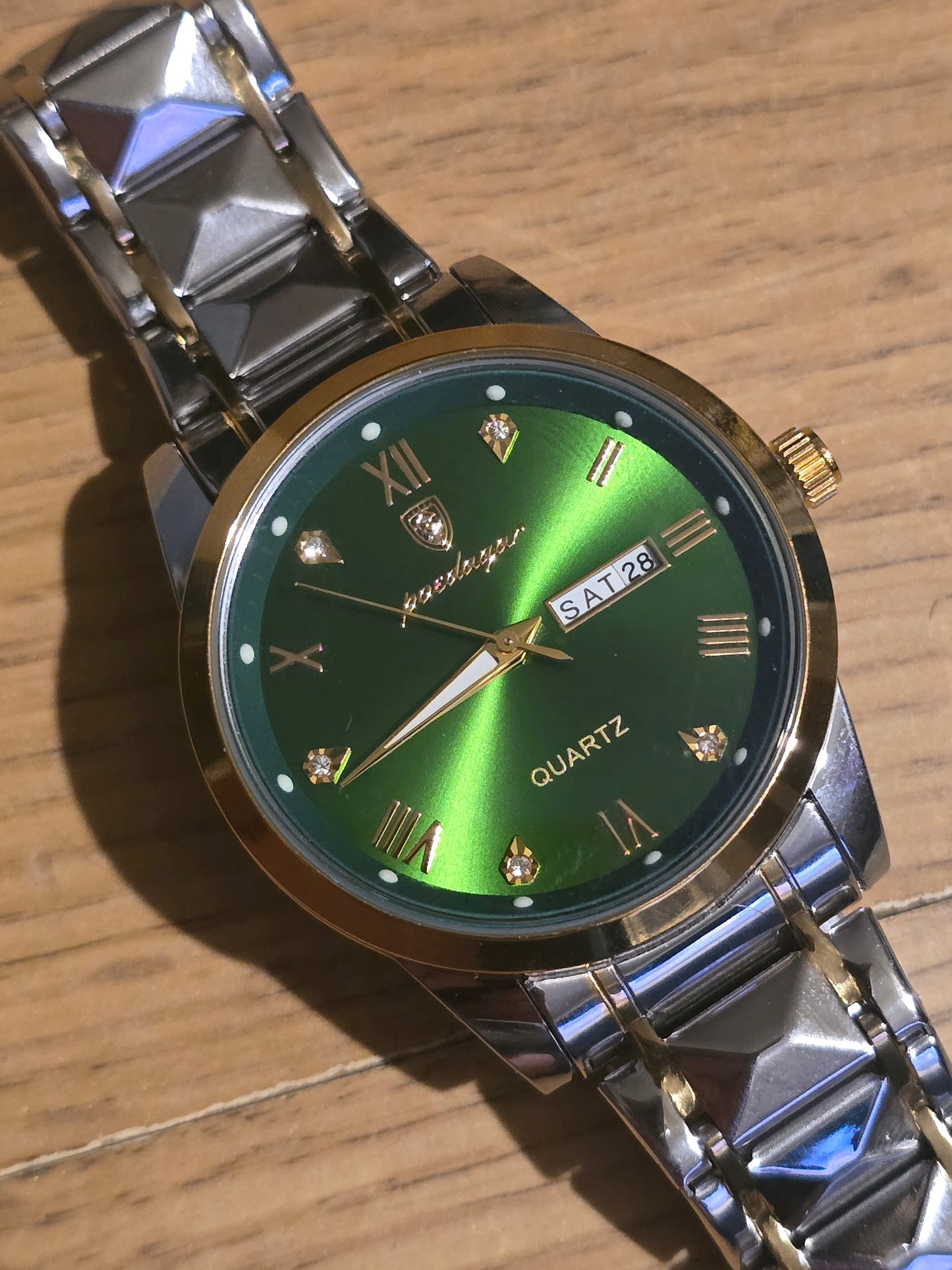 Poedagar Mens Bi-Colour Mens Quartz Watch - New - 1