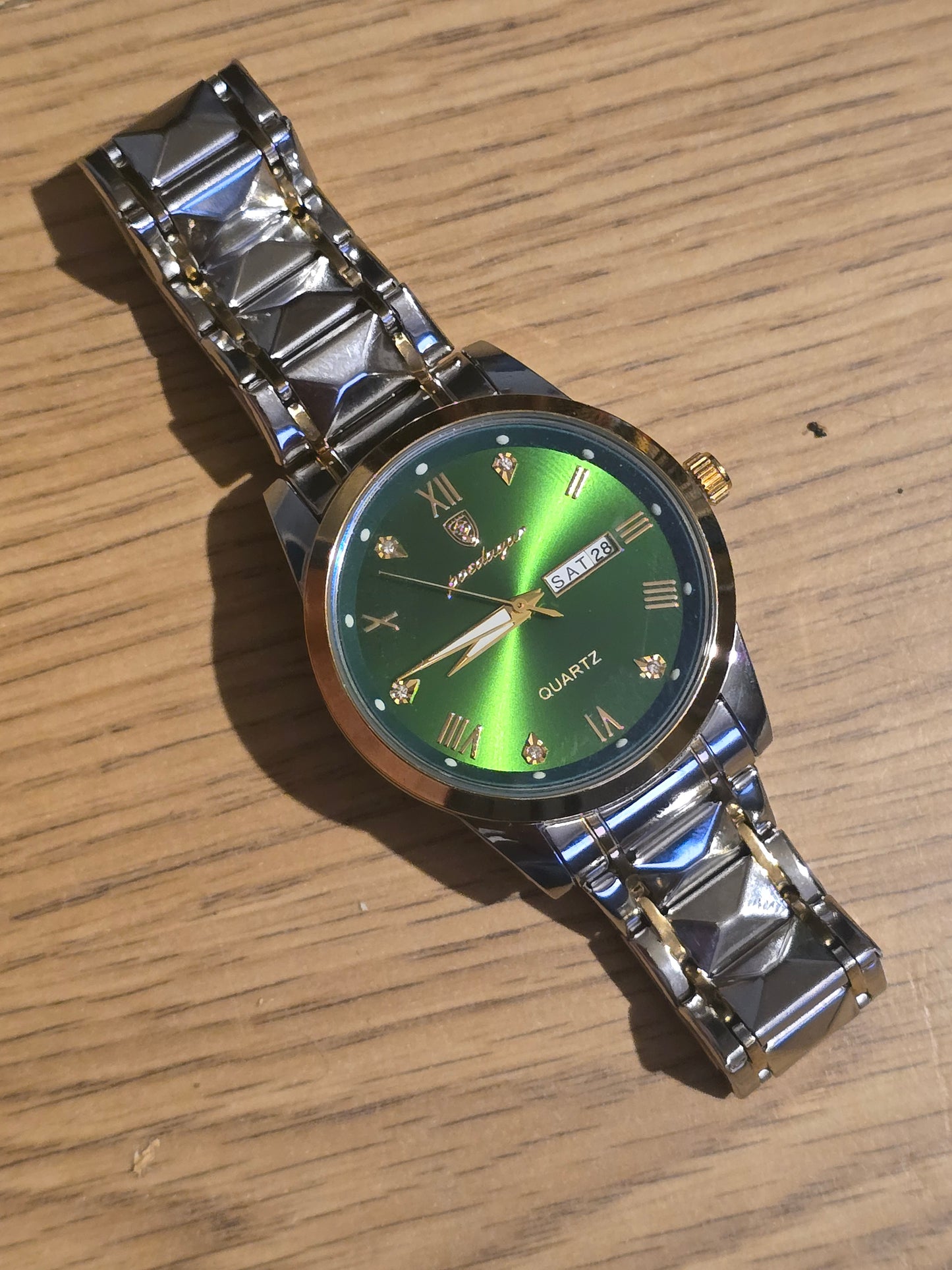 Poedagar Mens Bi-Colour Mens Quartz Watch - New - 1