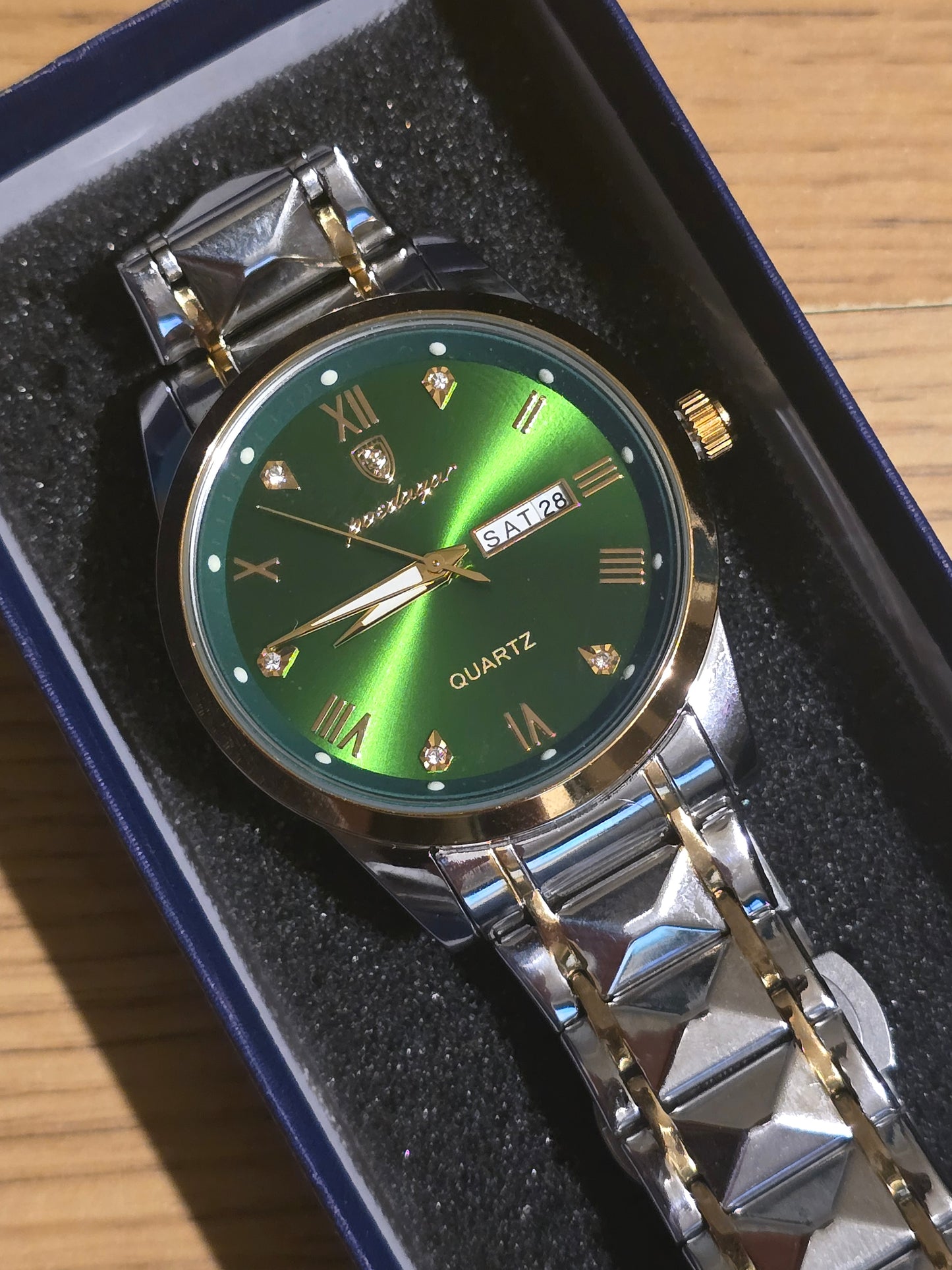 Poedagar Mens Bi-Colour Mens Quartz Watch - New - 1