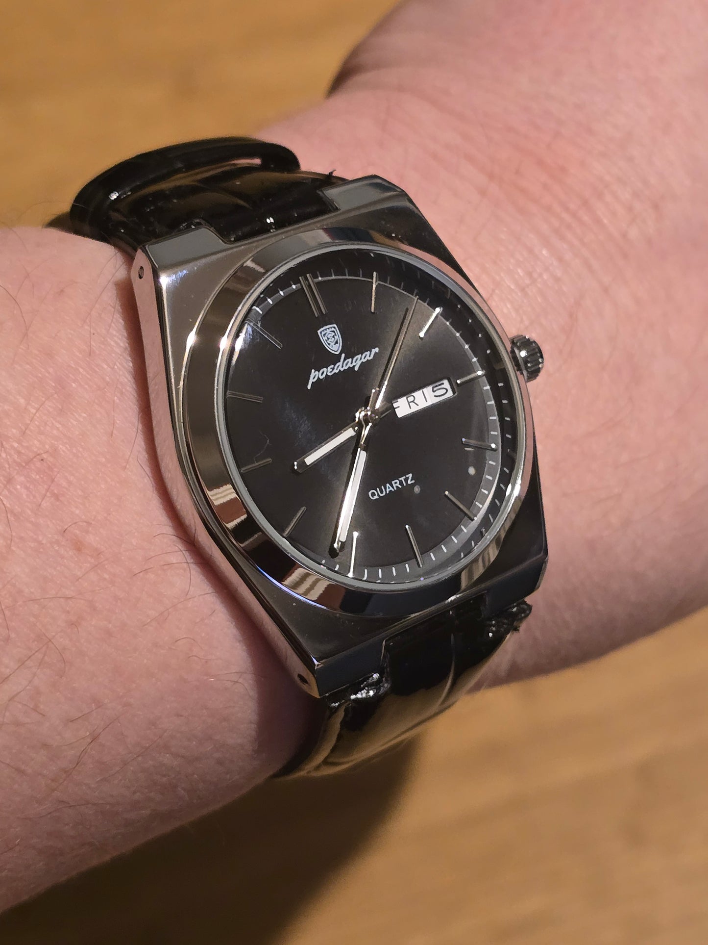 Poedagar Mens Quartz Watch - Black - New - 2