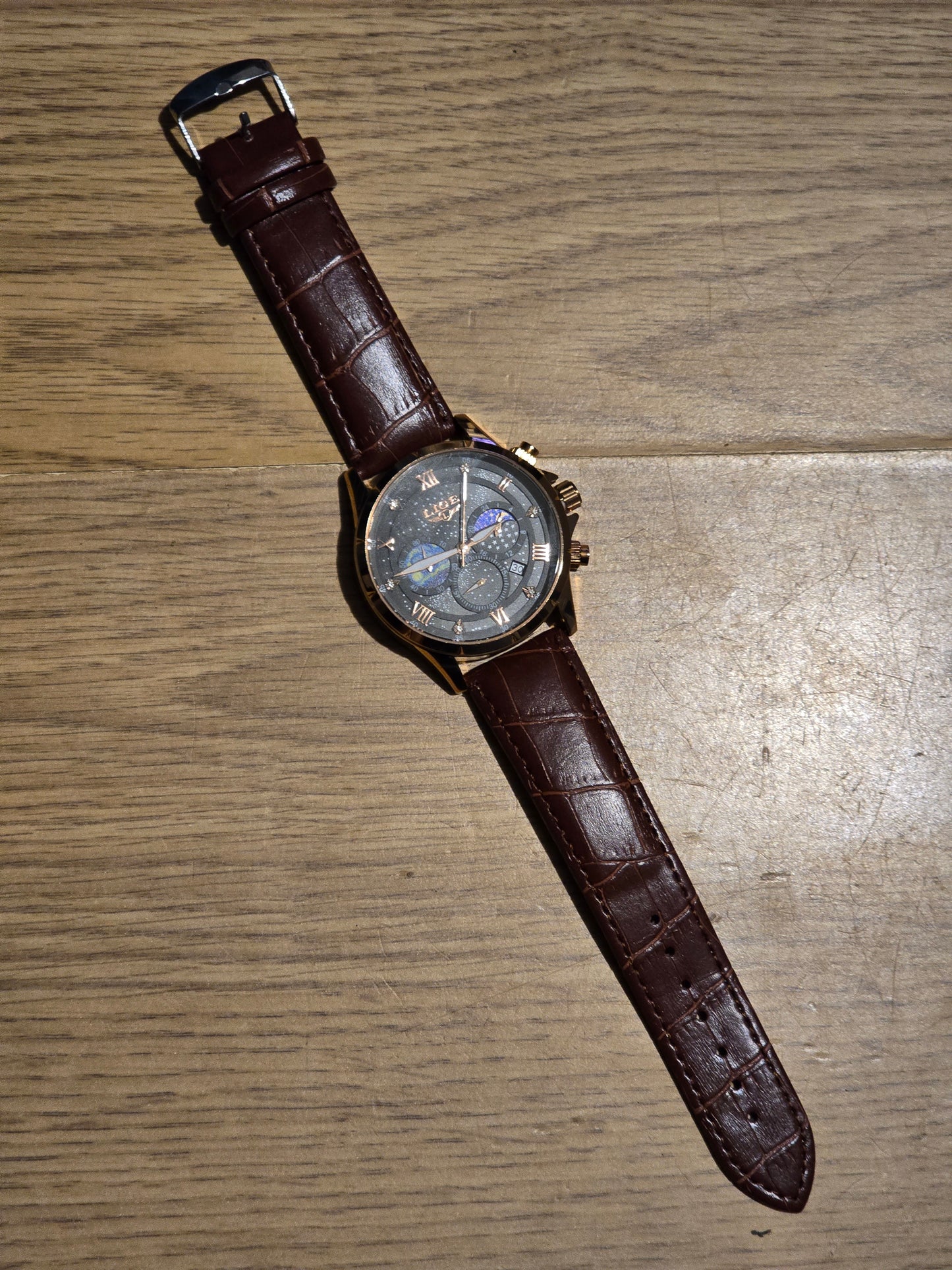 Lige Mens Chronograph Quartz Watch - New - 1