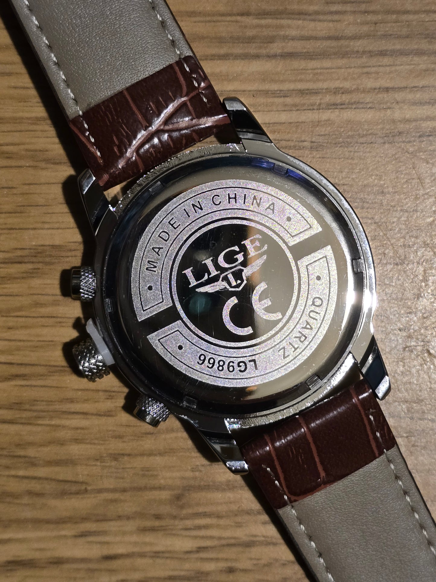 Lige Mens Chronograph Quartz Watch - New - 1