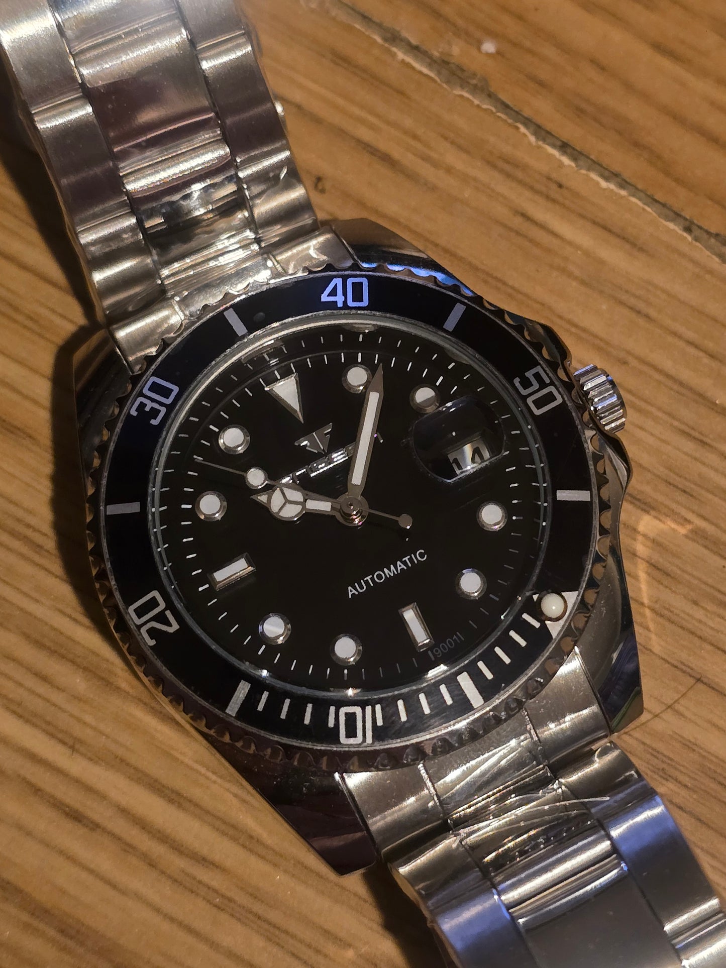 Fngeen Mens Automatic Self-Winding Watch- Black - New