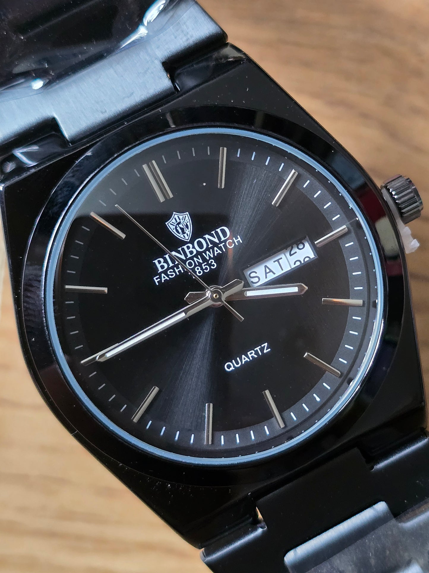 Binbond Mens Quartz Watch - Black - New