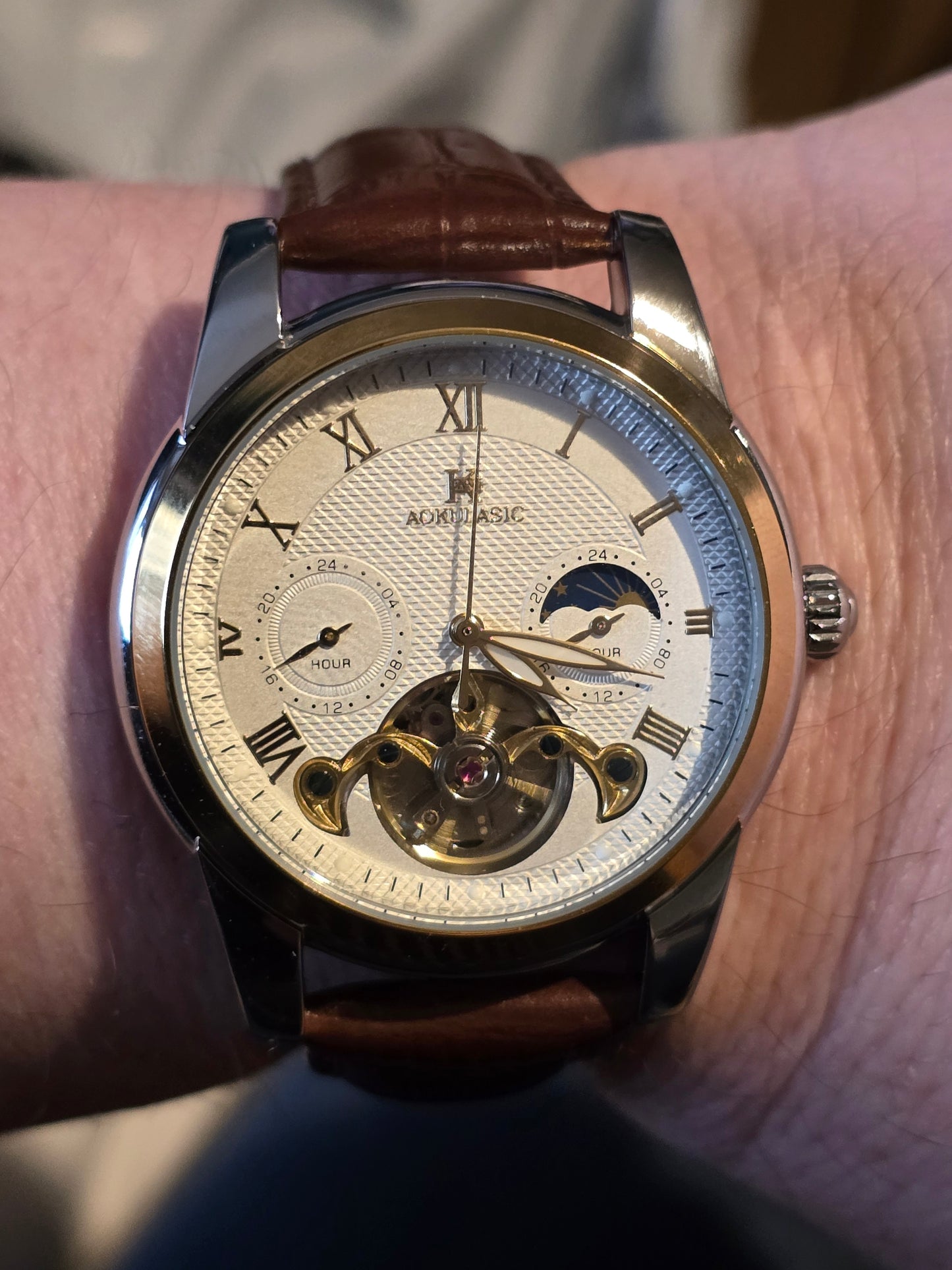 Automatic Tourbillon Mens Mechanical Watch - New