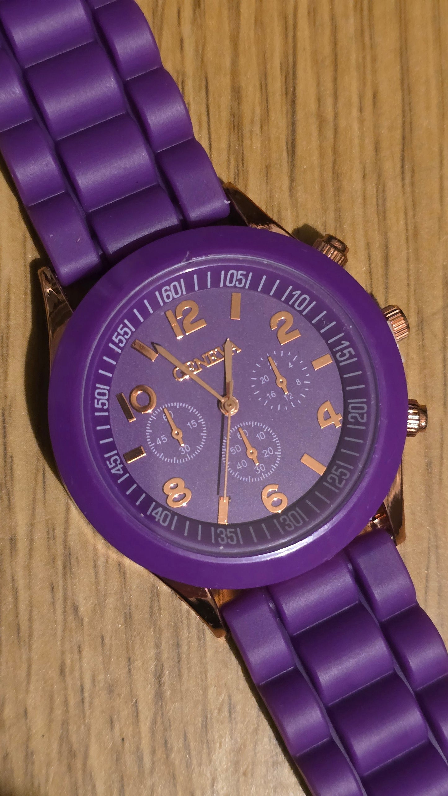 Geneva Ladies Quartz Watch - Purple - New