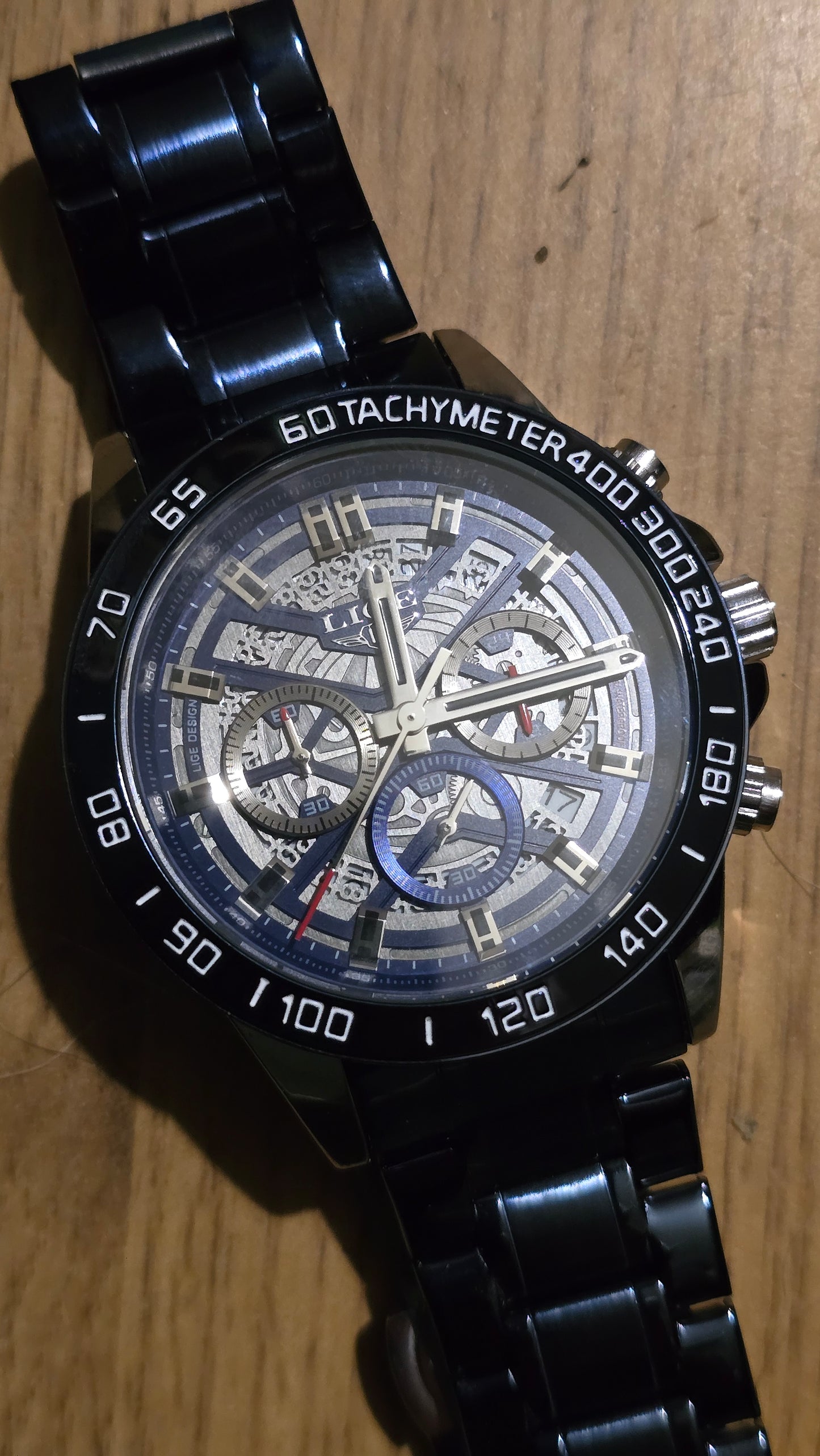 Lige Mens Chronograph Quartz Watch - New - 1