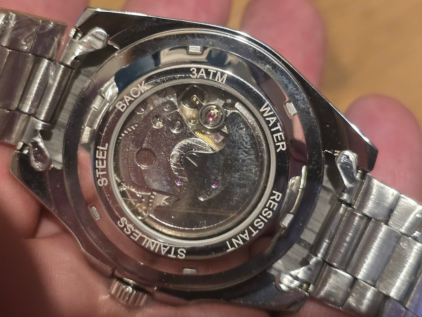 Fngeen Mens Automatic Self-Winding Watch- Black - New