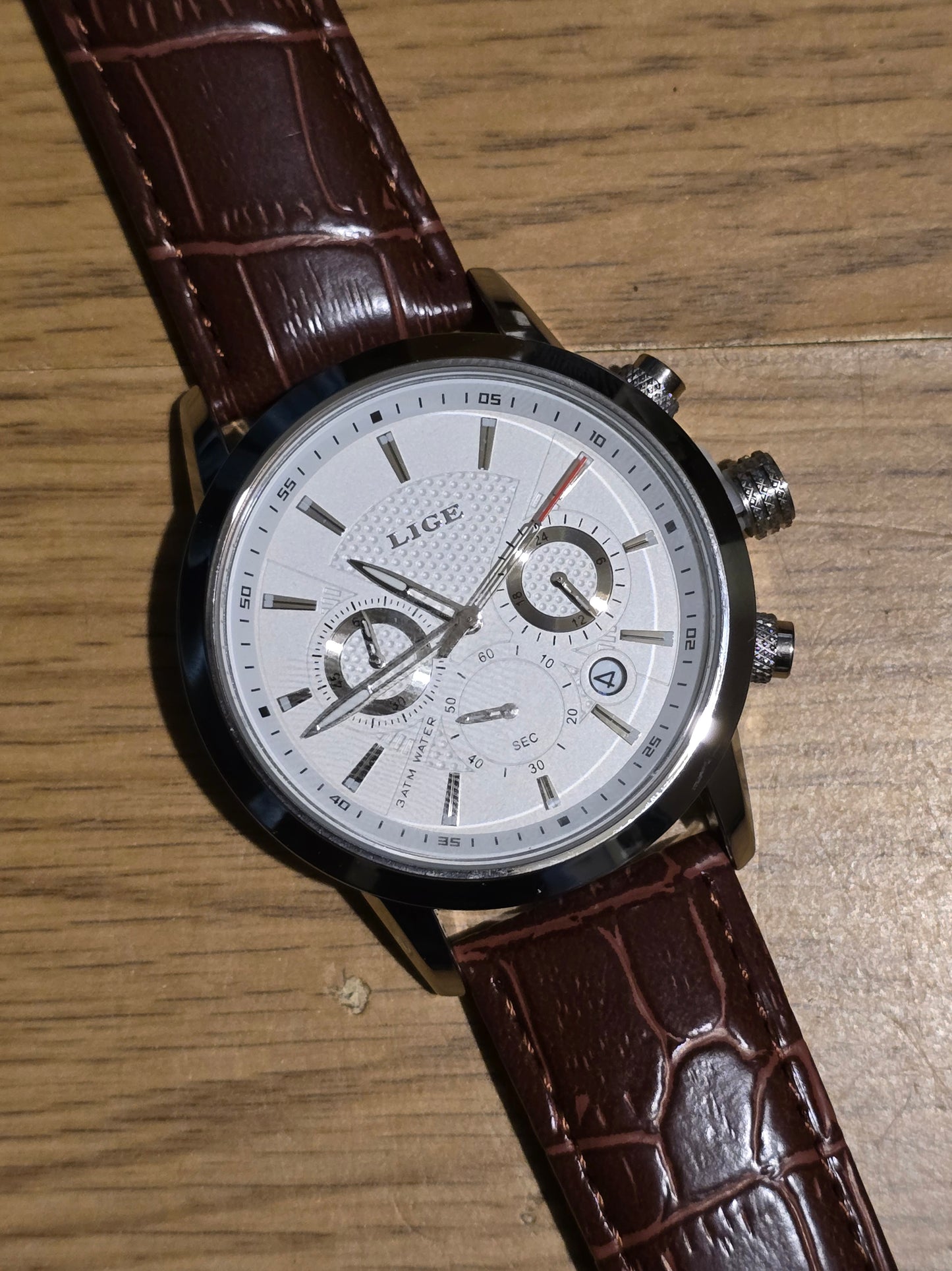 Lige Mens Chronograph Quartz Watch - New - 1