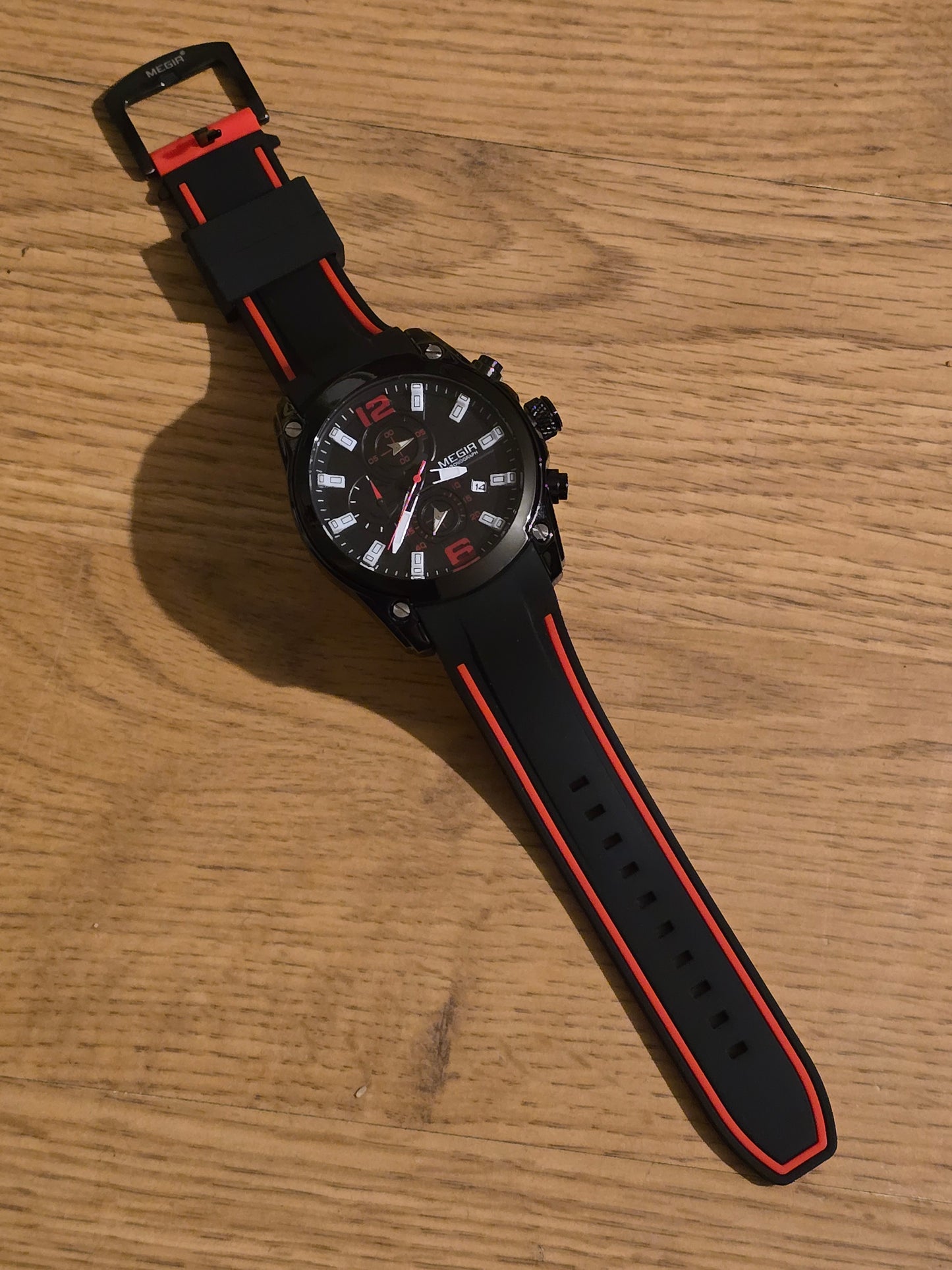 Megir Mens Chronograph Quartz Sports Watch - New - 1