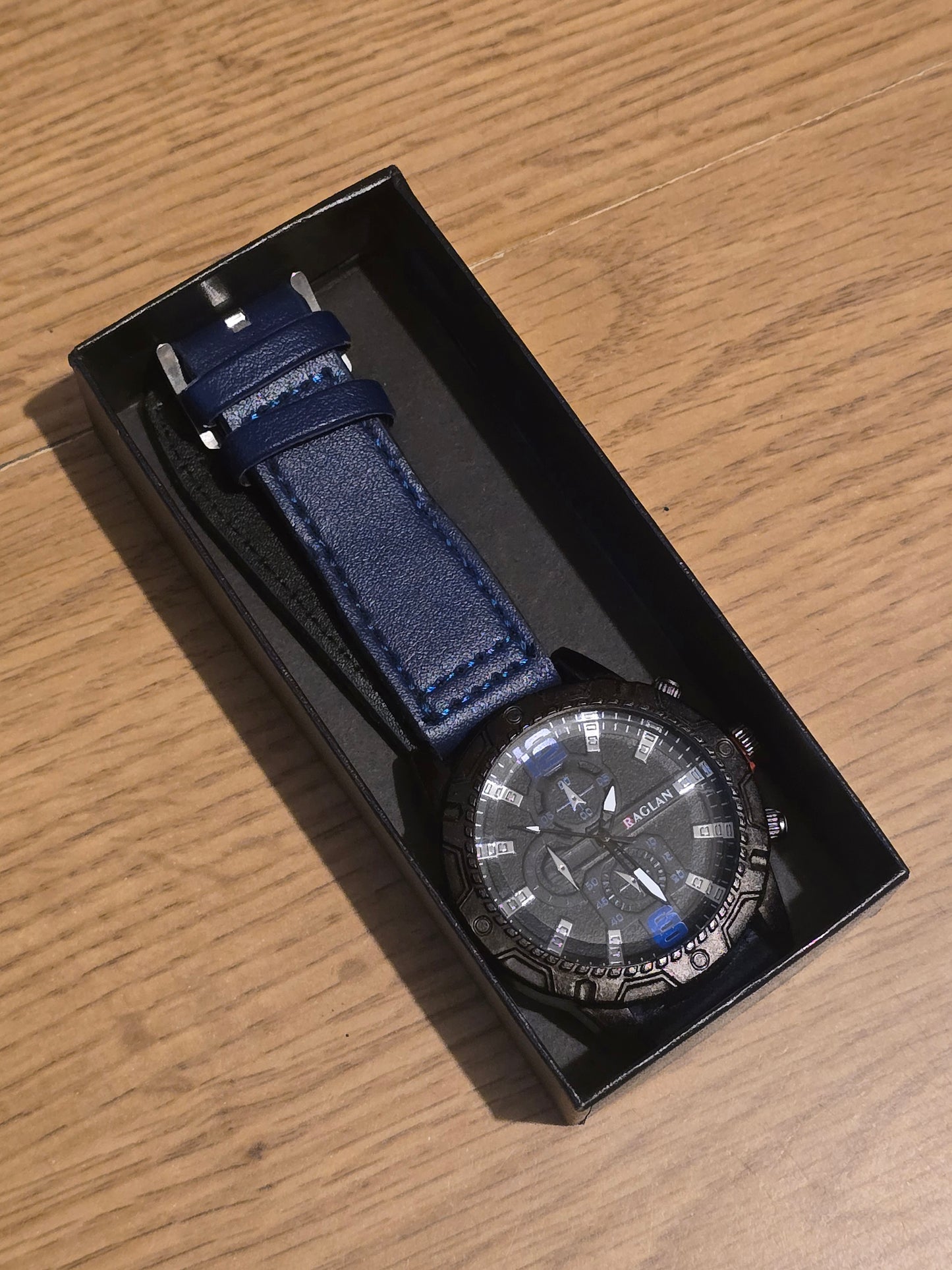 Raglan Mens Quartz Watch - Blue - New - 1