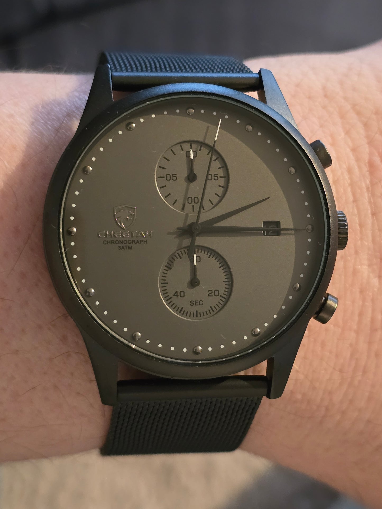 Cheetah Chronograph Mens Quartz Watch - New