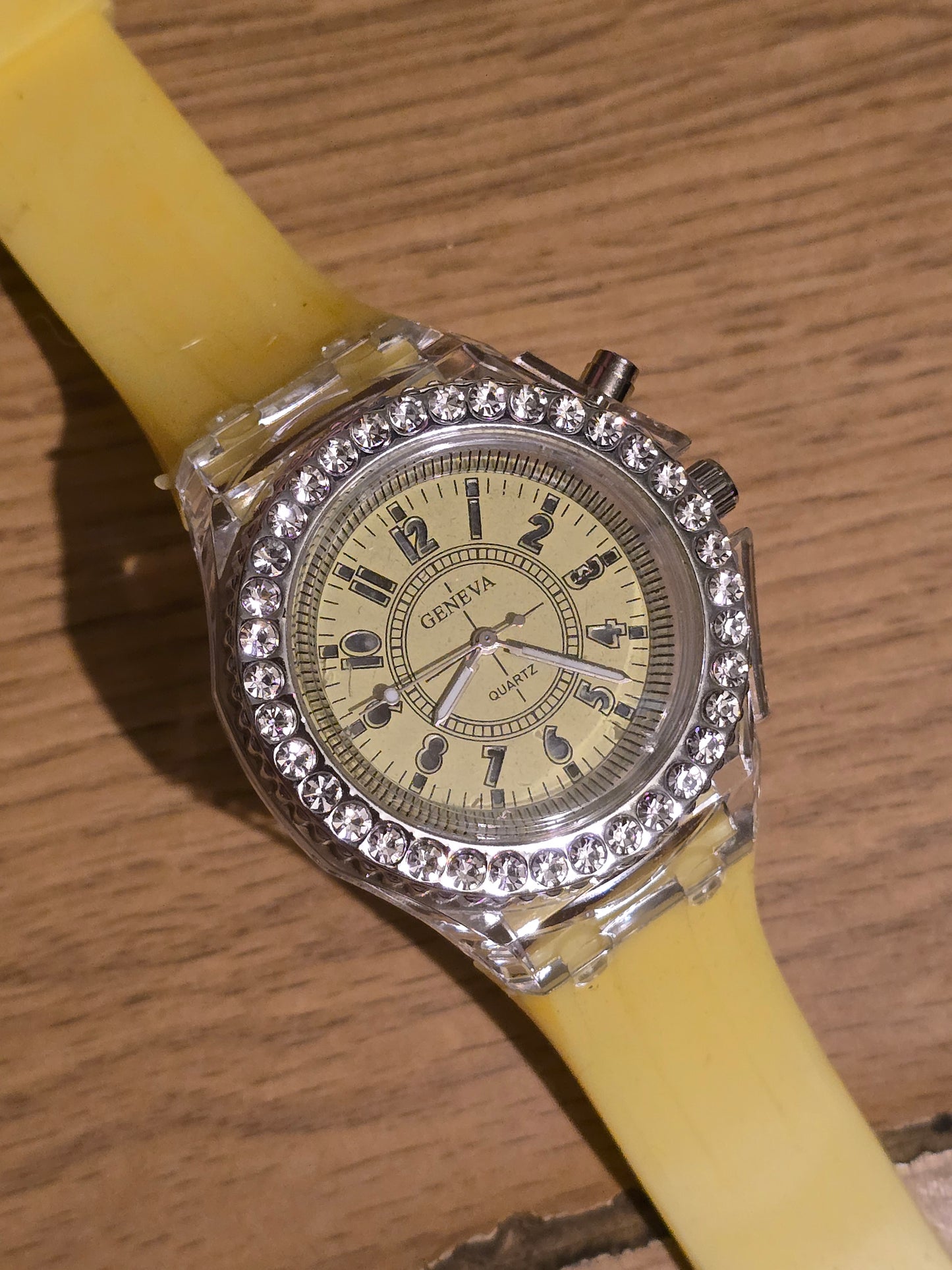 Geneva Unisex Multi-coloured LED Quartz Watch - New