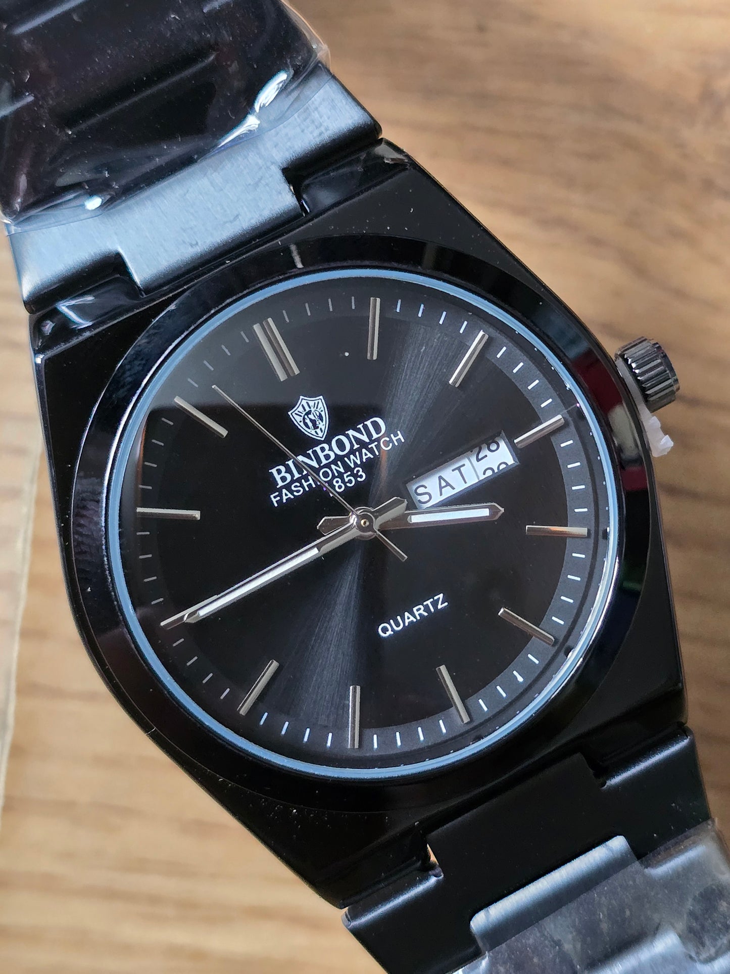 Binbond Mens Quartz Watch - Black - New