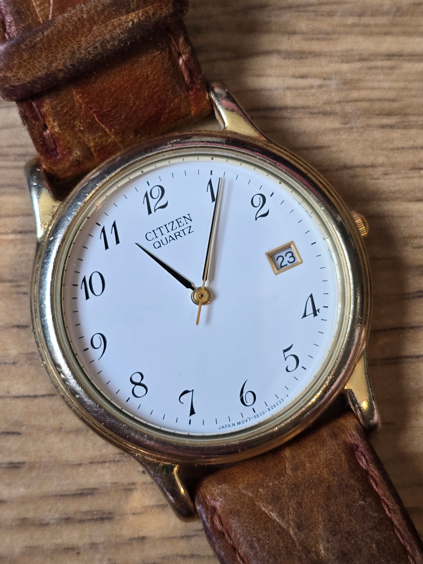 Citizen Gold Plated Unisex Quartz Watch - Pre-owned