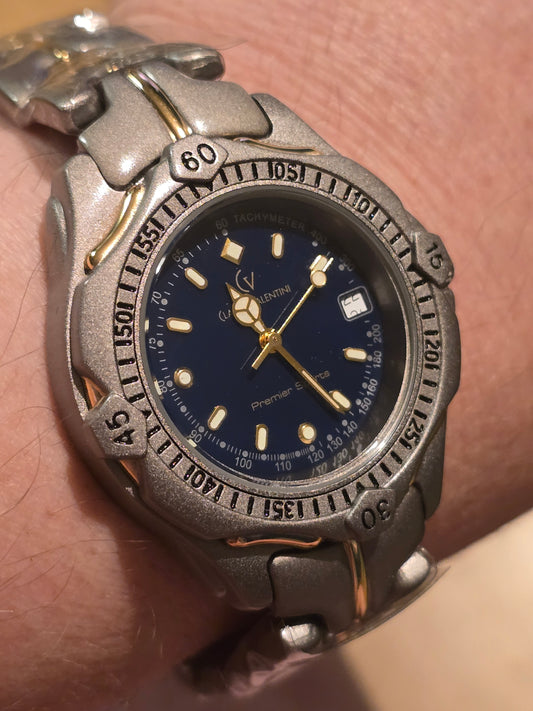 Claude Valentini Mens Premier Sports Quartz Watch - New