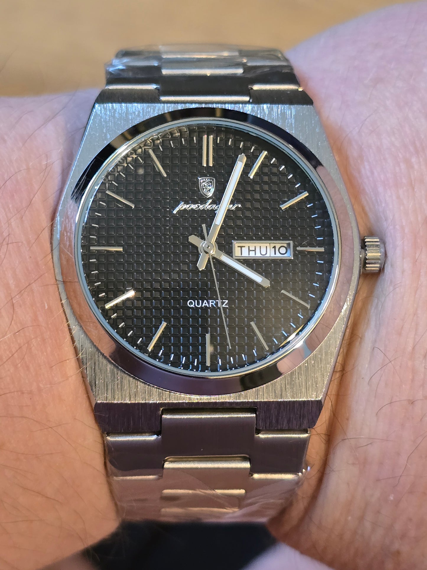 Poedagar Mens Quartz Watch - Black - New - 1