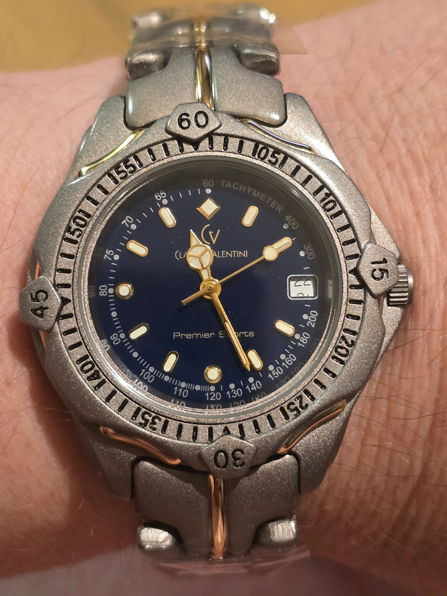 Claude Valentini Mens Premier Sports Quartz Watch - New