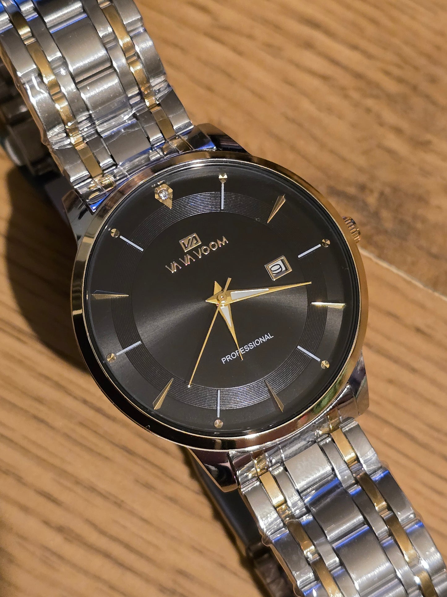 Va Va Voom Bi-Coloured Mens Quartz Watch - Black - New - 1