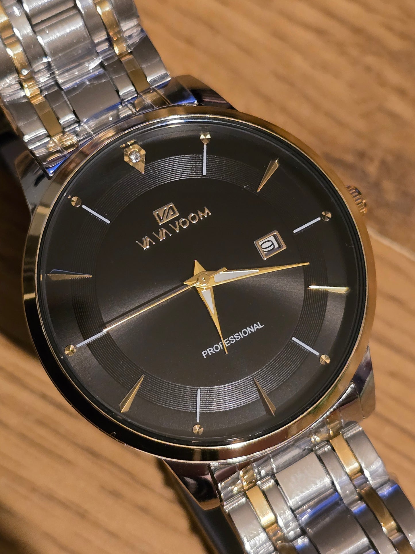 Va Va Voom Bi-Coloured Mens Quartz Watch - Black - New - 1