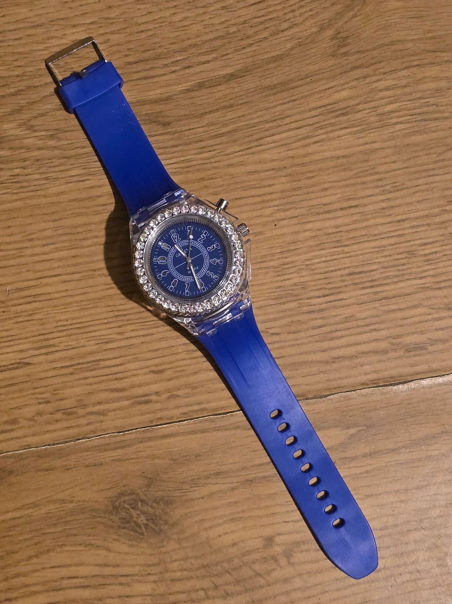Geneva Unisex Multi-coloured LED Quartz Watch - New