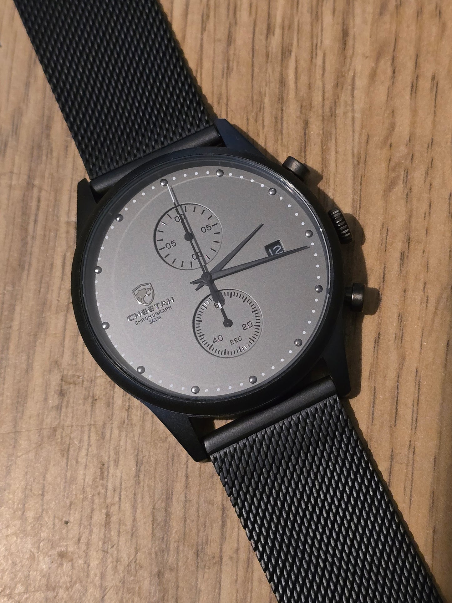 Cheetah Chronograph Mens Quartz Watch - New