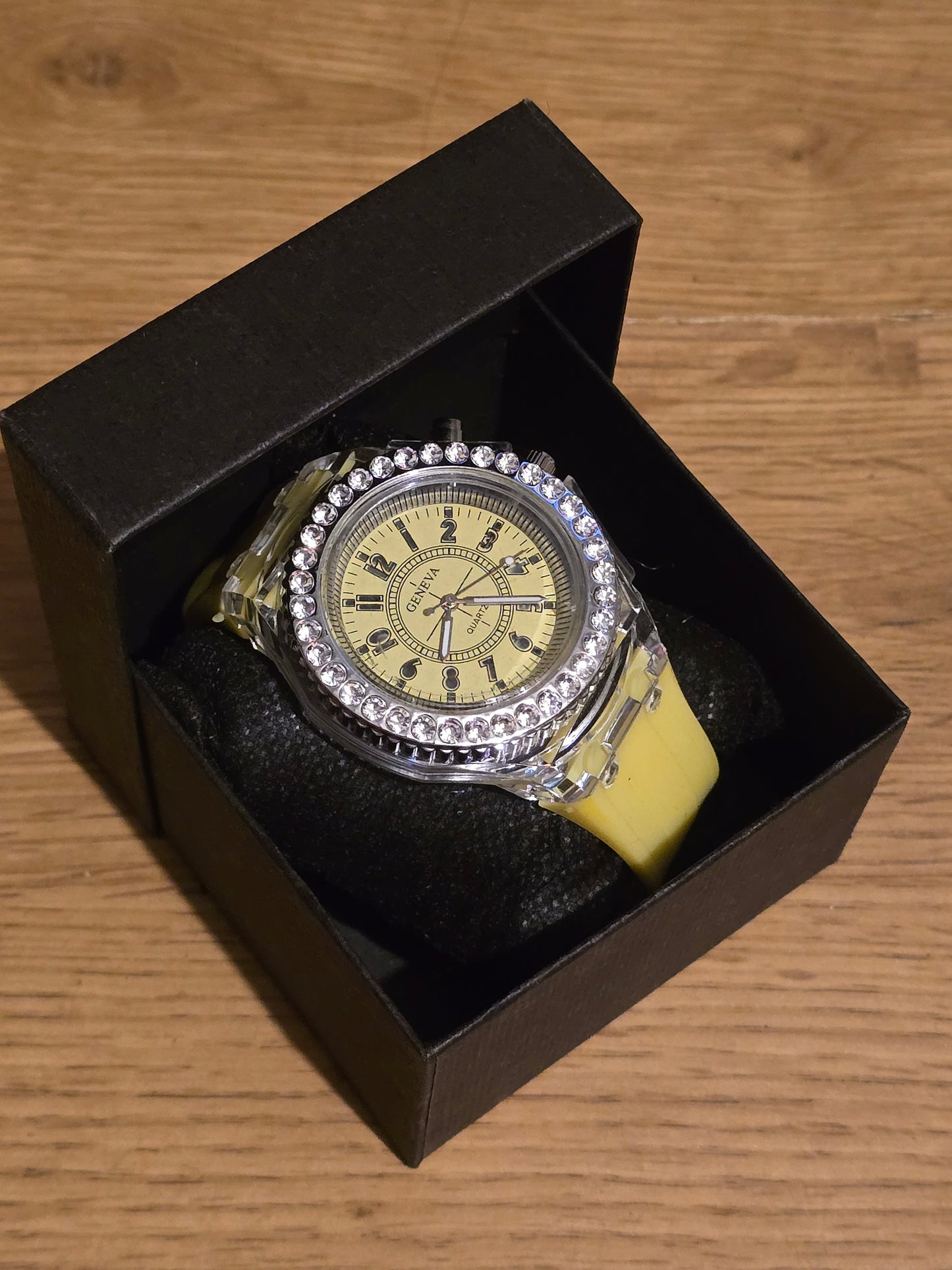 Geneva Unisex Multi-coloured LED Quartz Watch - New