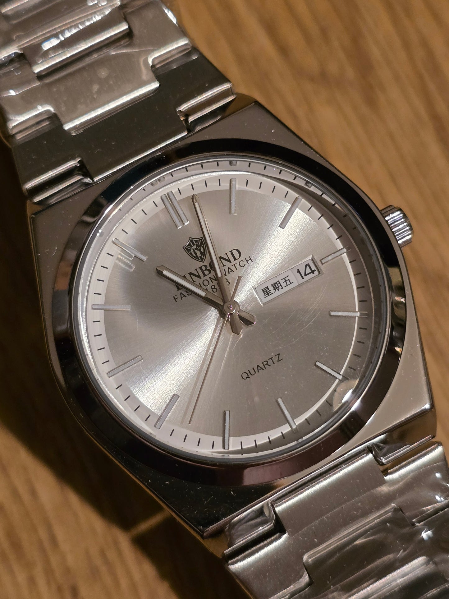 Binbond Mens Quartz Watch - Silver - New