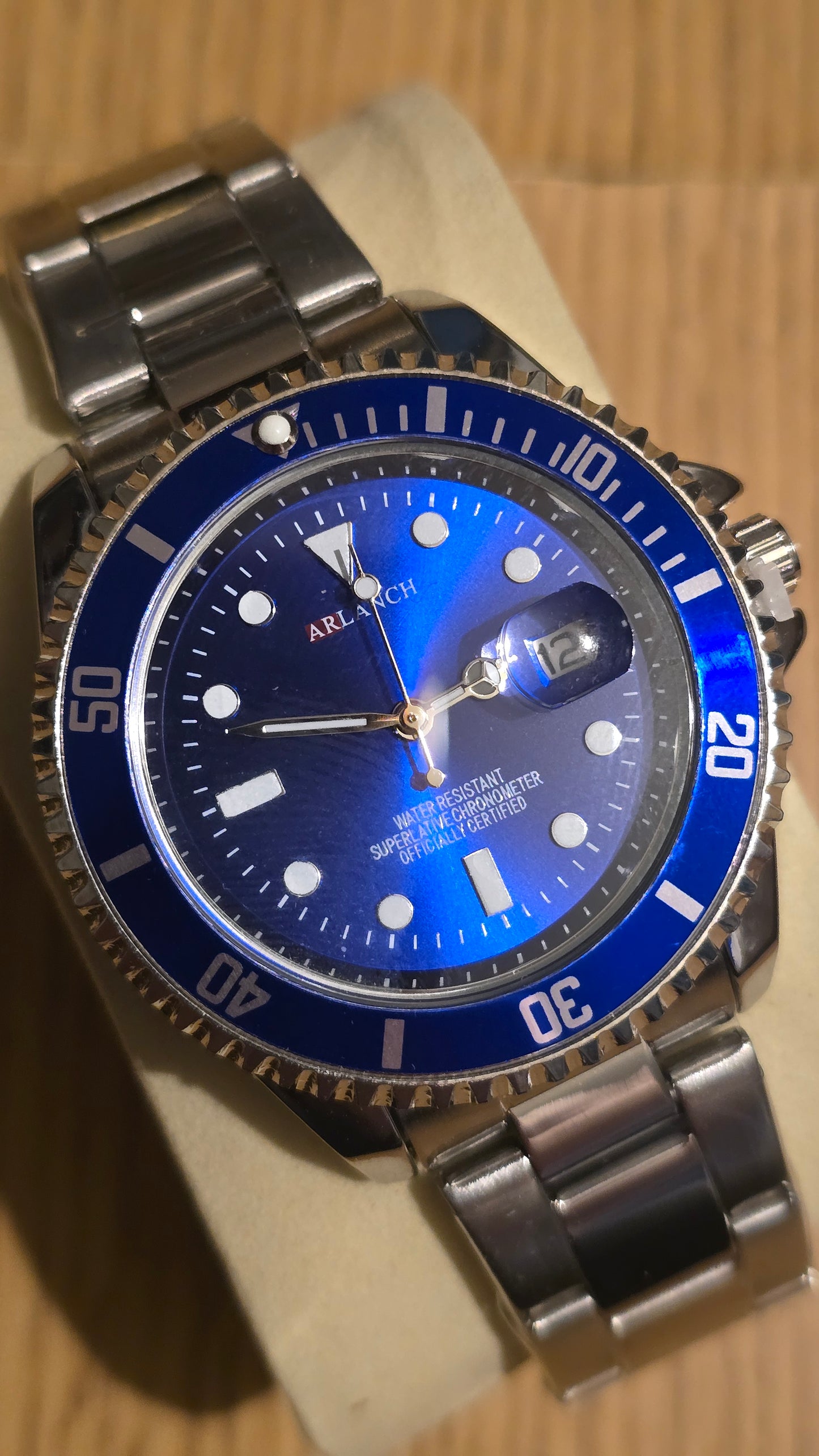 Arlanch Mens Quartz Watch - Blue - New - 1