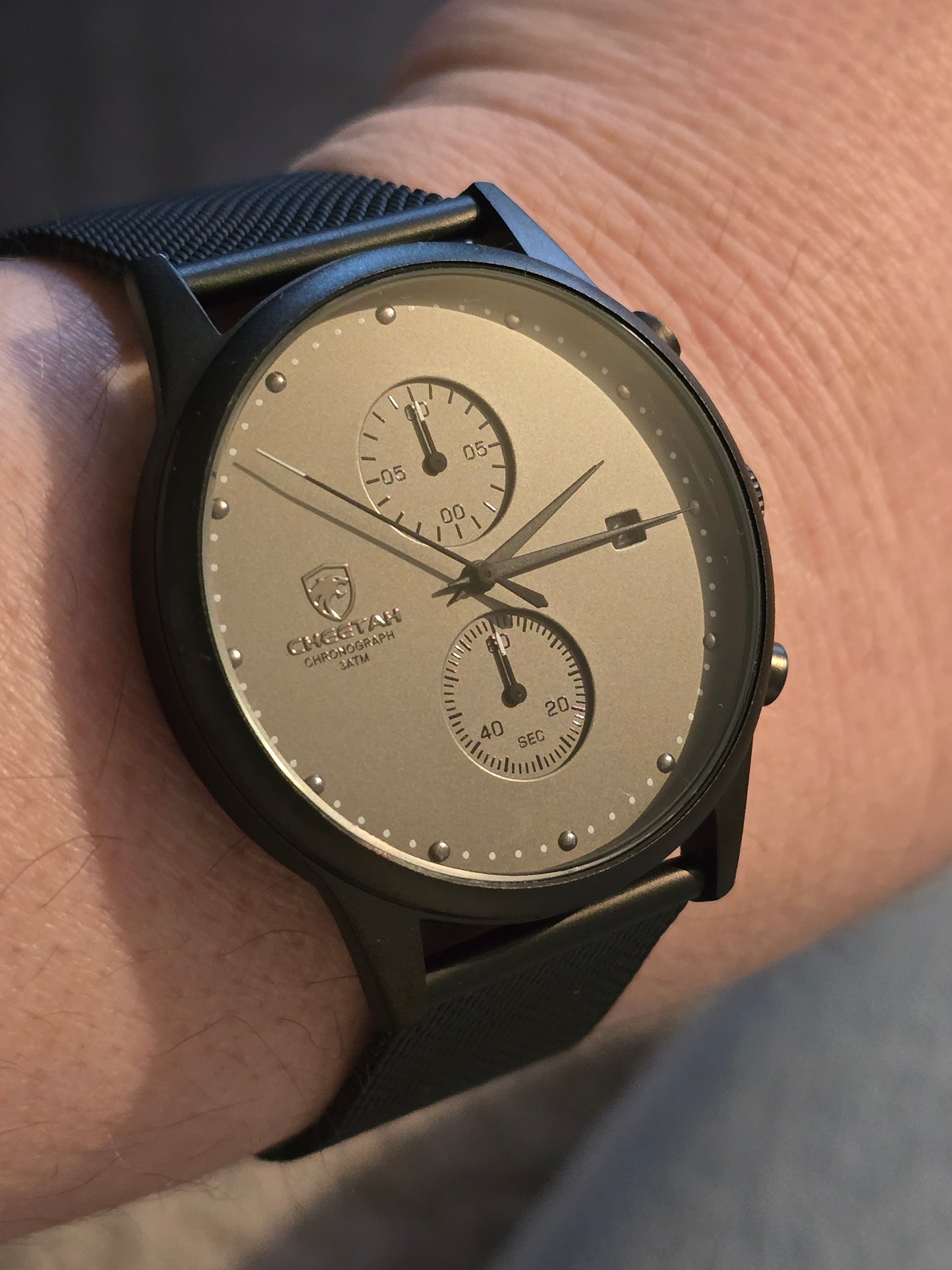 Cheetah Chronograph Mens Quartz Watch - New