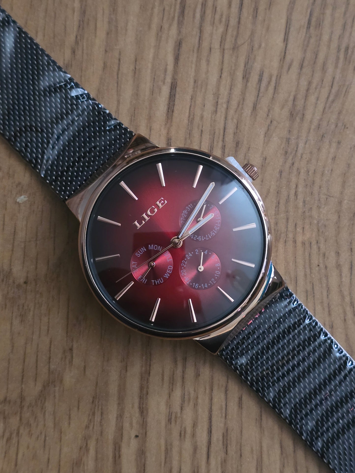 Lige Mens Quartz Watch - New - 1