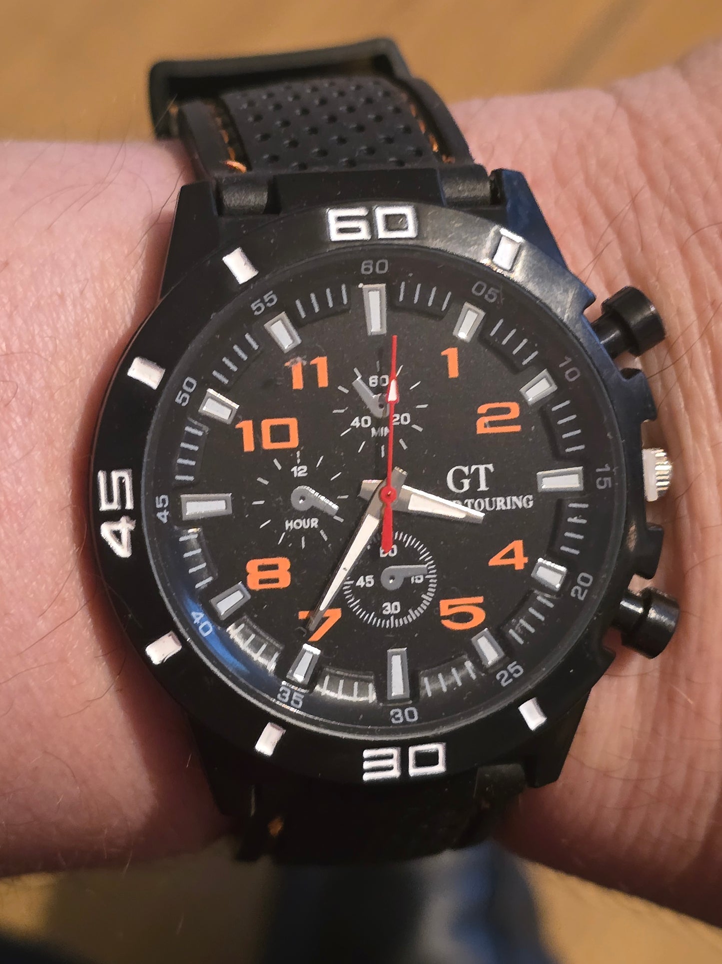 G.T Mens Quartz Watch - Orange - New