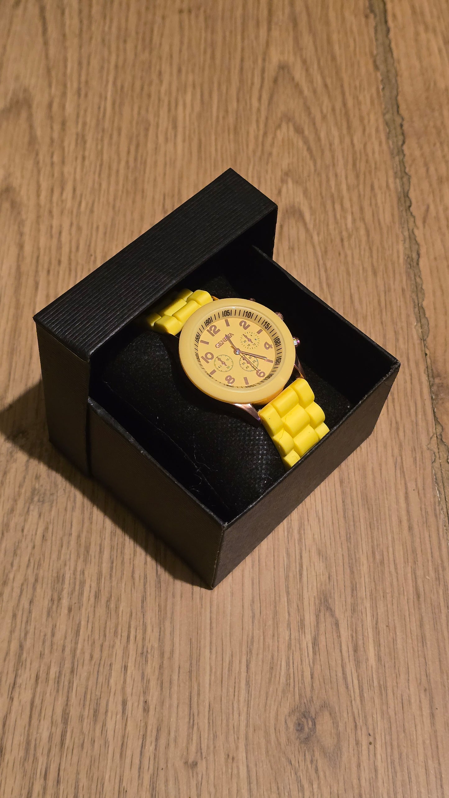Geneva Ladies Quartz Watch - Yellow - New