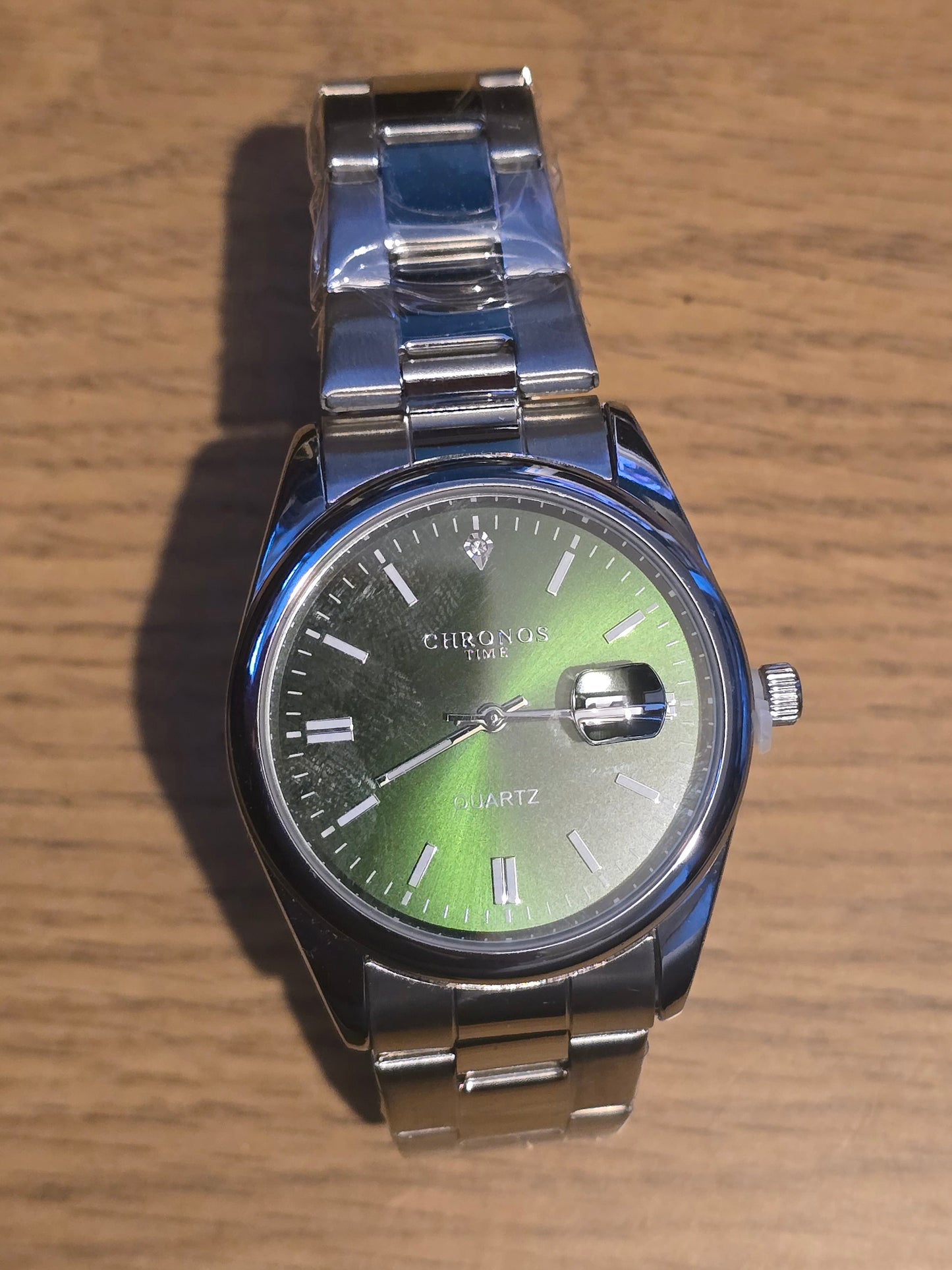 Chronos Green Mens Quartz Watch - New