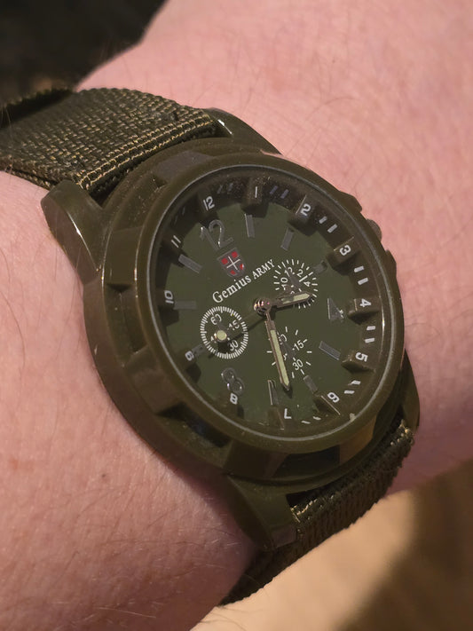 Gemius Army Unisex Quartz Watch - Green - New