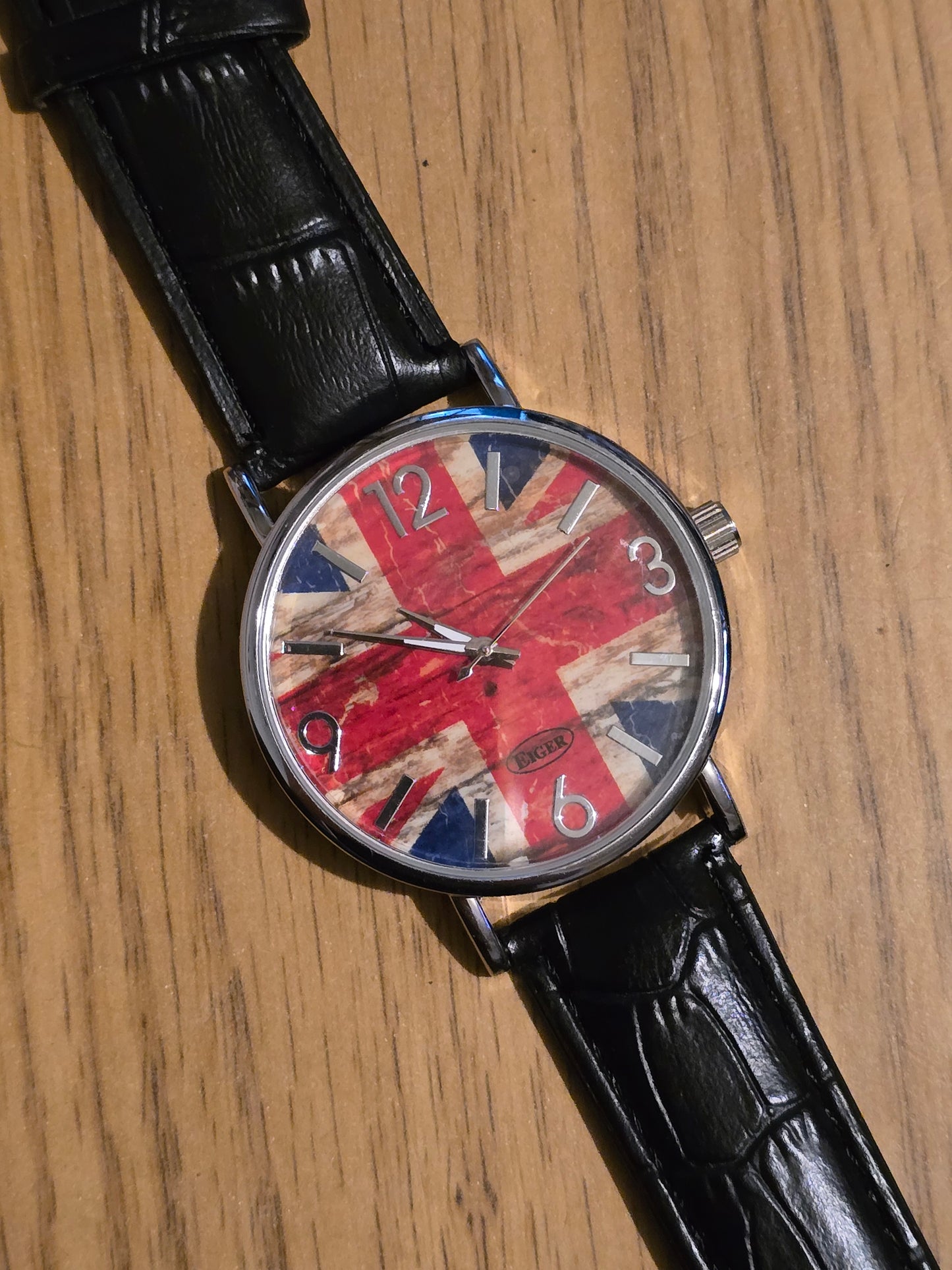 Eiger Mens Union Jack Quartz Watch - New