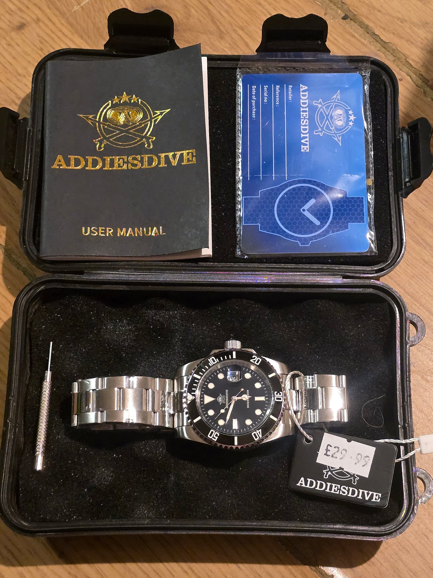 Addiesdive Mens Quartz Watch - New