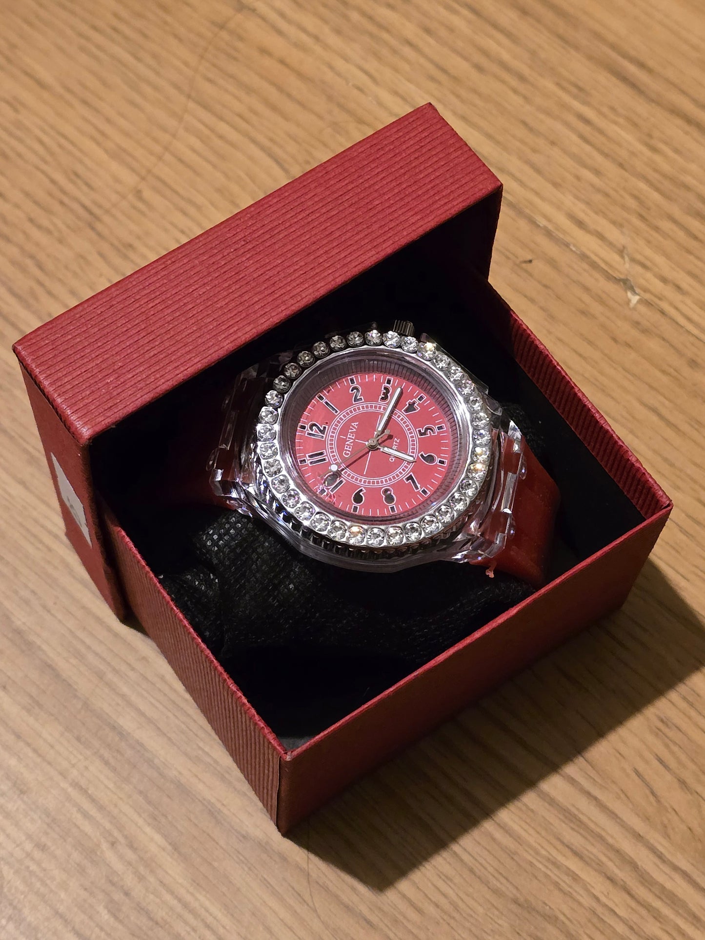 Geneva Unisex Multi-coloured LED Quartz Watch - New