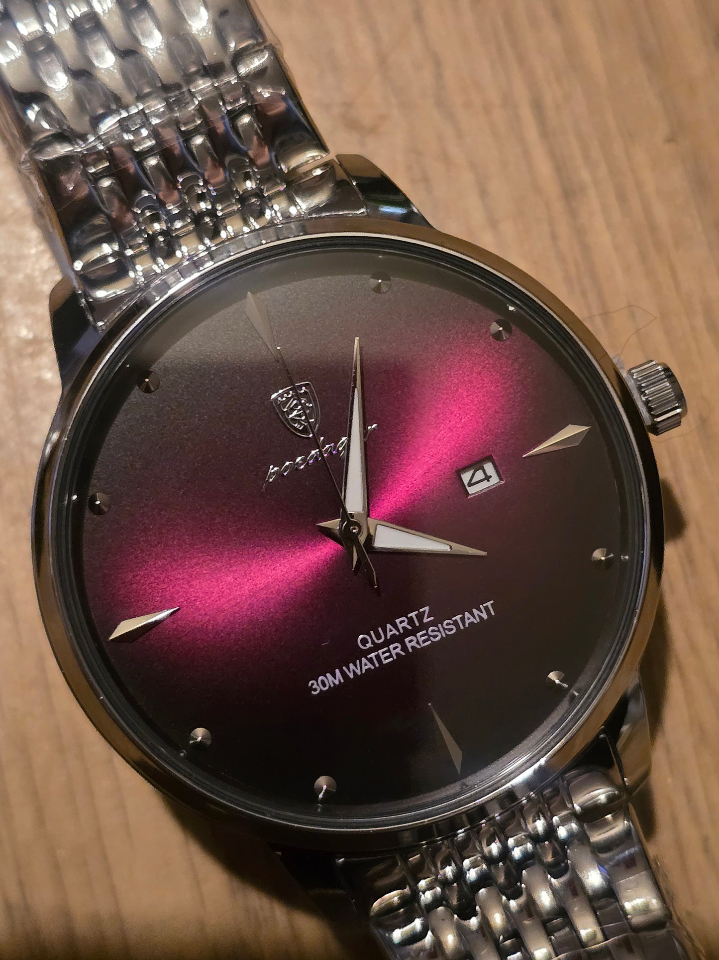 Poedagar Mens Quartz Watch - Purple - New - 1