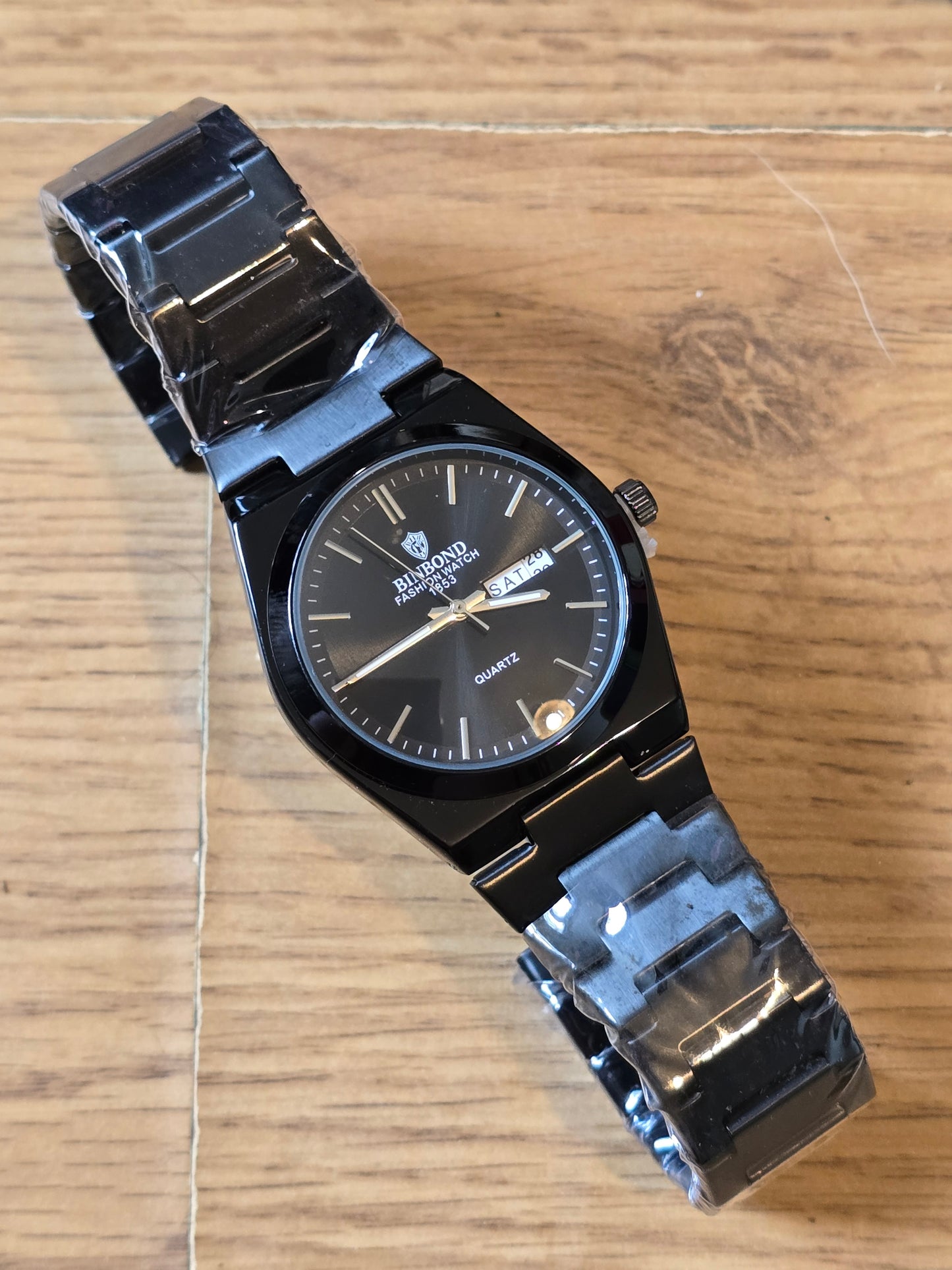 Binbond Mens Quartz Watch - Black - New
