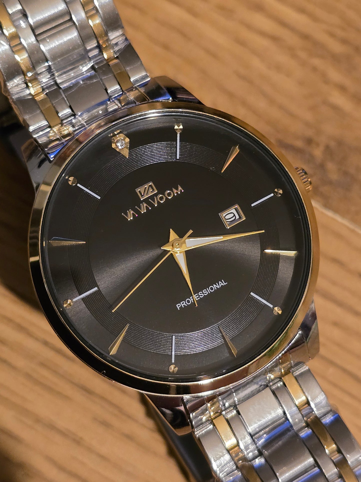 Va Va Voom Bi-Coloured Mens Quartz Watch - Black - New - 1